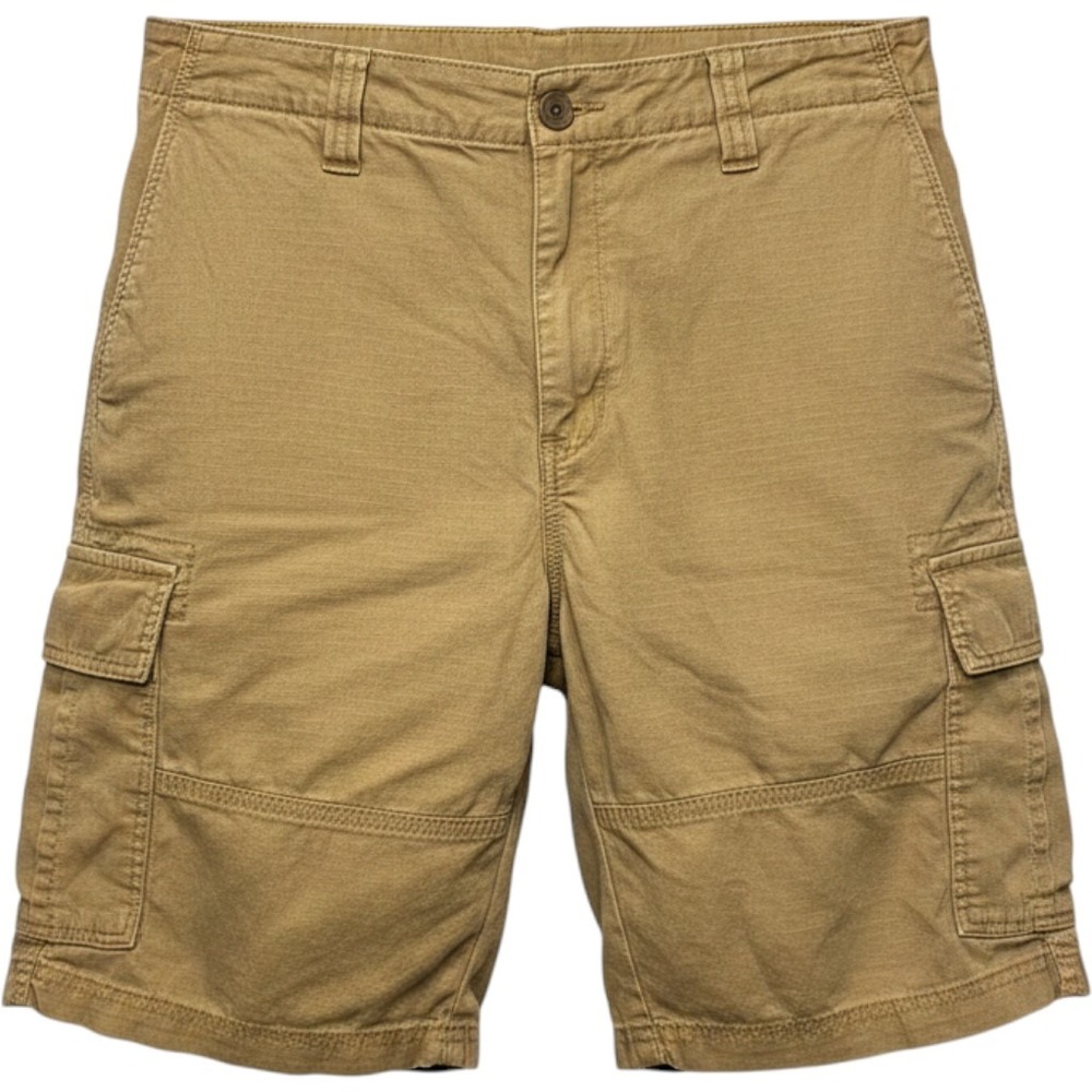 Clearwater Creek Mens Khaki Ripstop Cotton Cargo Shorts Tan Size 40 Utility